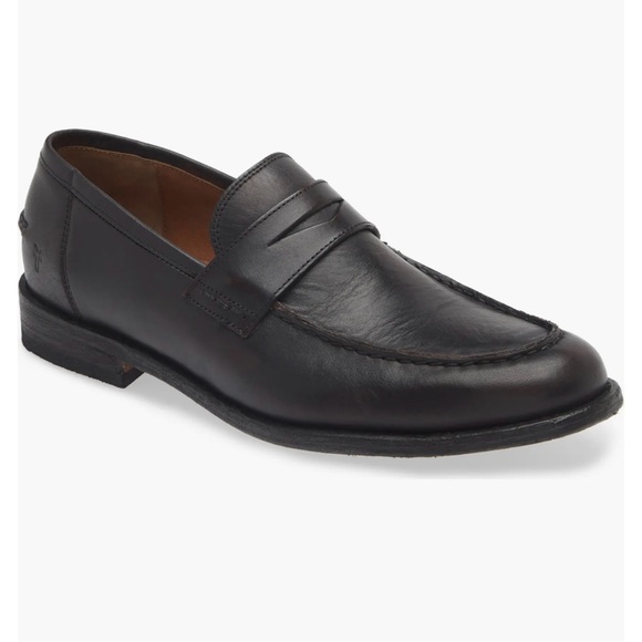 Frye Black Leather Loafers - Picture 6 of 6